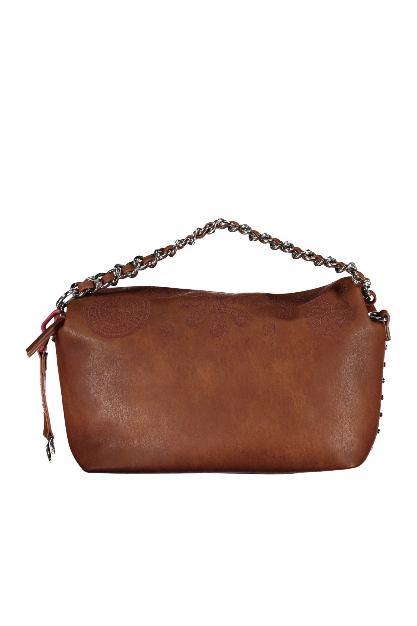 DESIGUAL BROWN WOMEN'S CHAIN HANDLE BAG DESIGUAL BROWN WOMEN'S CHAIN HANDLE BAG