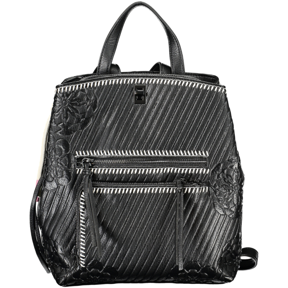 DESIGUAL BLACK WOMEN'S BACKPACK