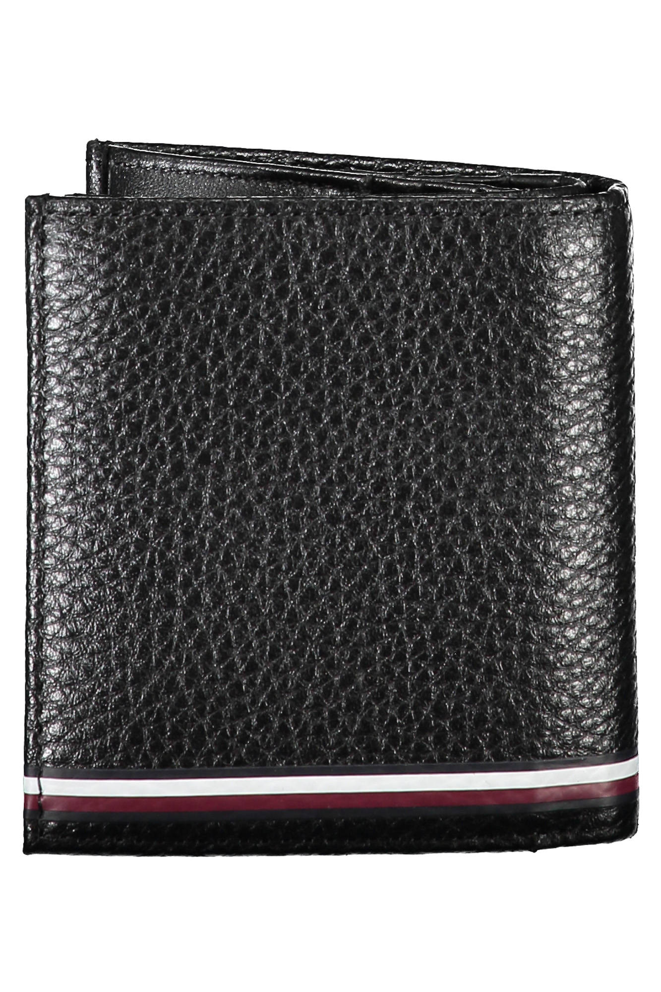 TOMMY HILFIGER BLACK MEN'S LEATHER WALLET TOMMY HILFIGER BLACK MEN'S LEATHER WALLET