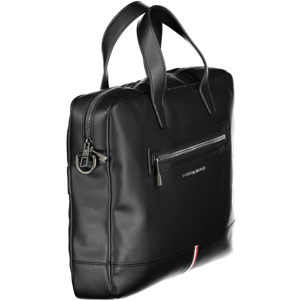 TOMMY HILFIGER MAN BLACK BRIEFCASE