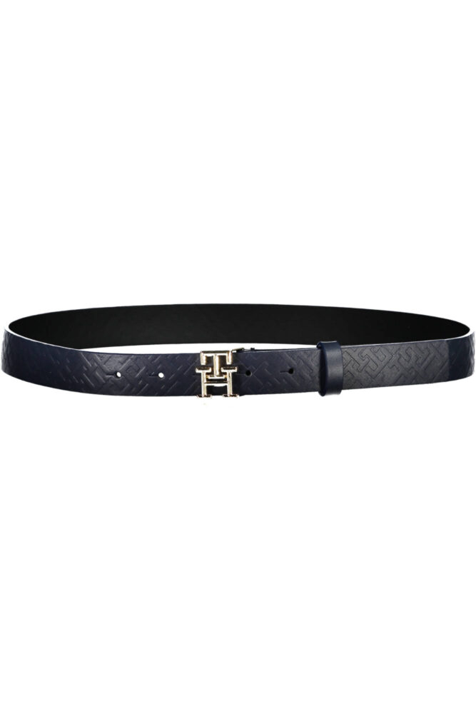 TOMMY HILFIGER LEATHER BELT WOMAN BLUE