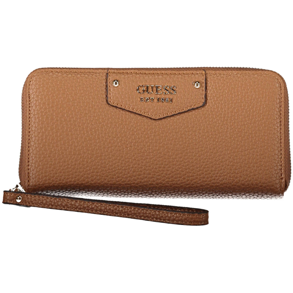 GUESS JEANS WOMEN'S WALLET BROWN