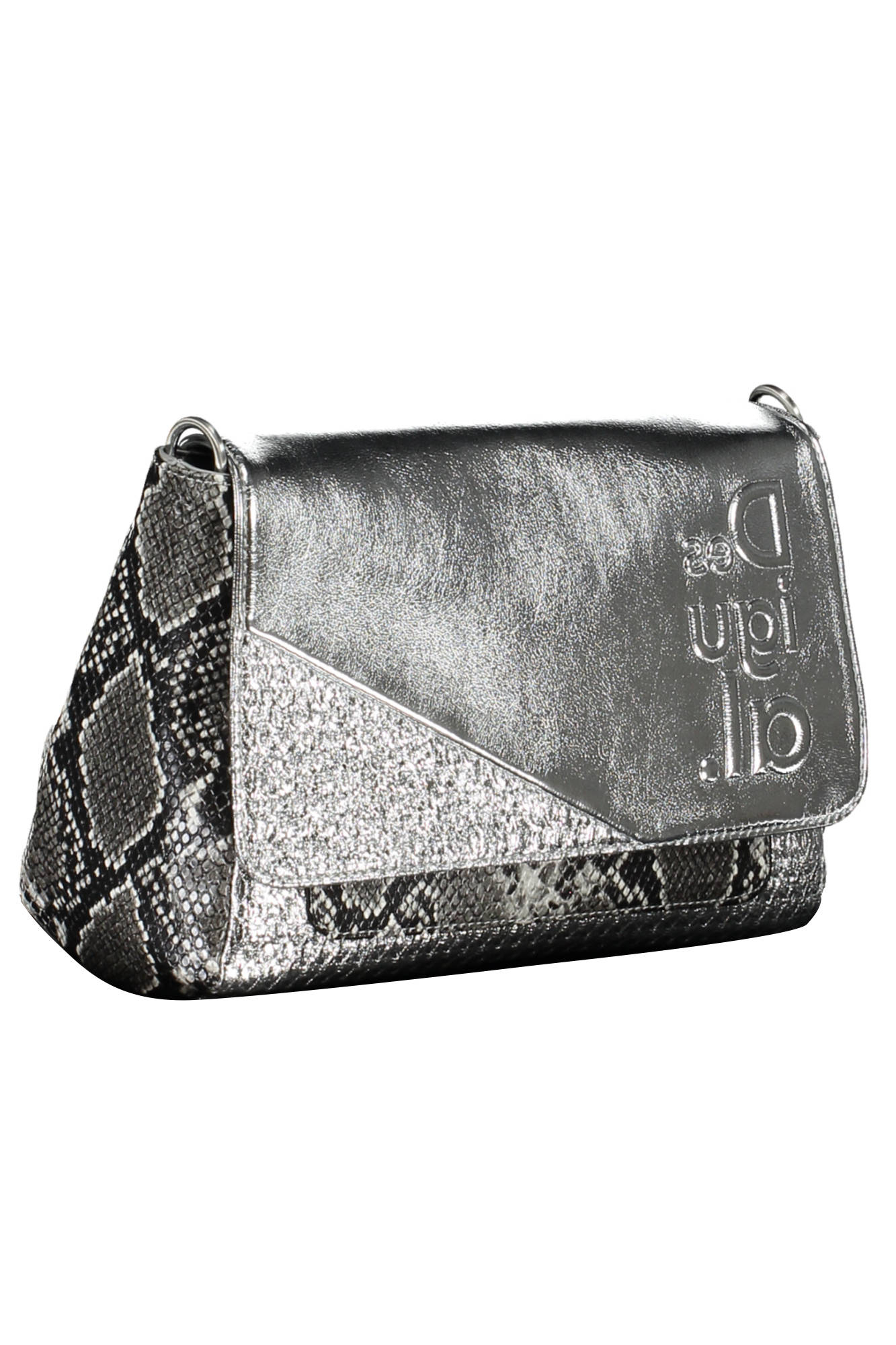 DESIGUAL SILVER WOMEN'S BAG DESIGUAL SILVER WOMEN'S BAG