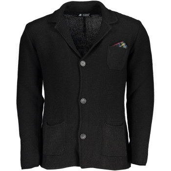 US GRAND POLO MEN'S BLACK CARDIGAN