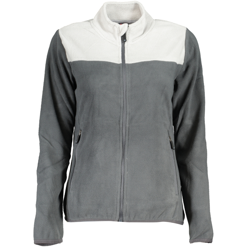 NORWAY 1963 WOMEN'S GRAY ZIPPED SWEATSHIRT