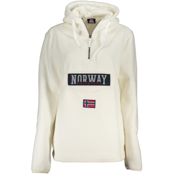 NORWAY 1963 WOMEN'S WHITE ZIPPED SWEATSHIRT NORWAY 1963 WOMEN'S WHITE ZIPPED SWEATSHIRT