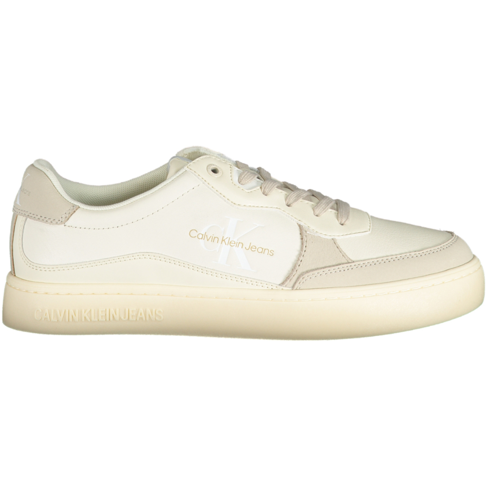 CALVIN KLEIN WHITE MEN'S SNEAKERS