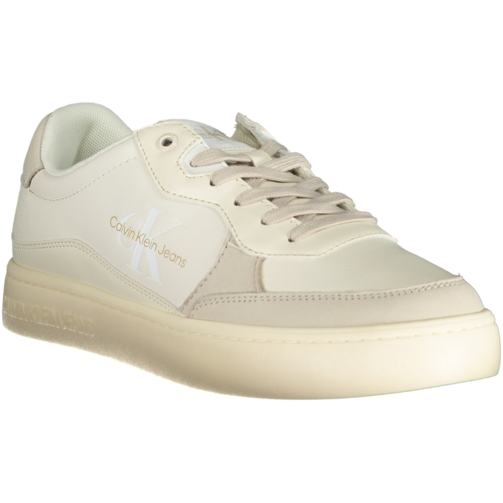 CALVIN KLEIN WHITE MEN'S SNEAKERS