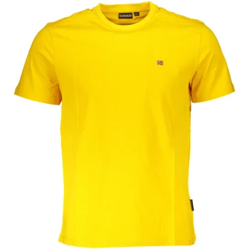 NAPAPIJRI YELLOW MEN'S T-SHIRT NAPAPIJRI YELLOW MEN'S T-SHIRT