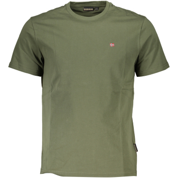 NAPAPIJRI MILITARY GREEN MEN'S T-SHIRT NAPAPIJRI MILITARY GREEN MEN'S T-SHIRT