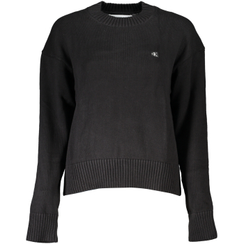 CALVIN KLEIN WOMEN'S ORGANIC COTTON BLACK SWEATER