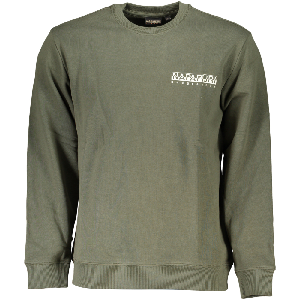 NAPAPIJRI MILITARY GREEN MEN'S SWEATSHIRT