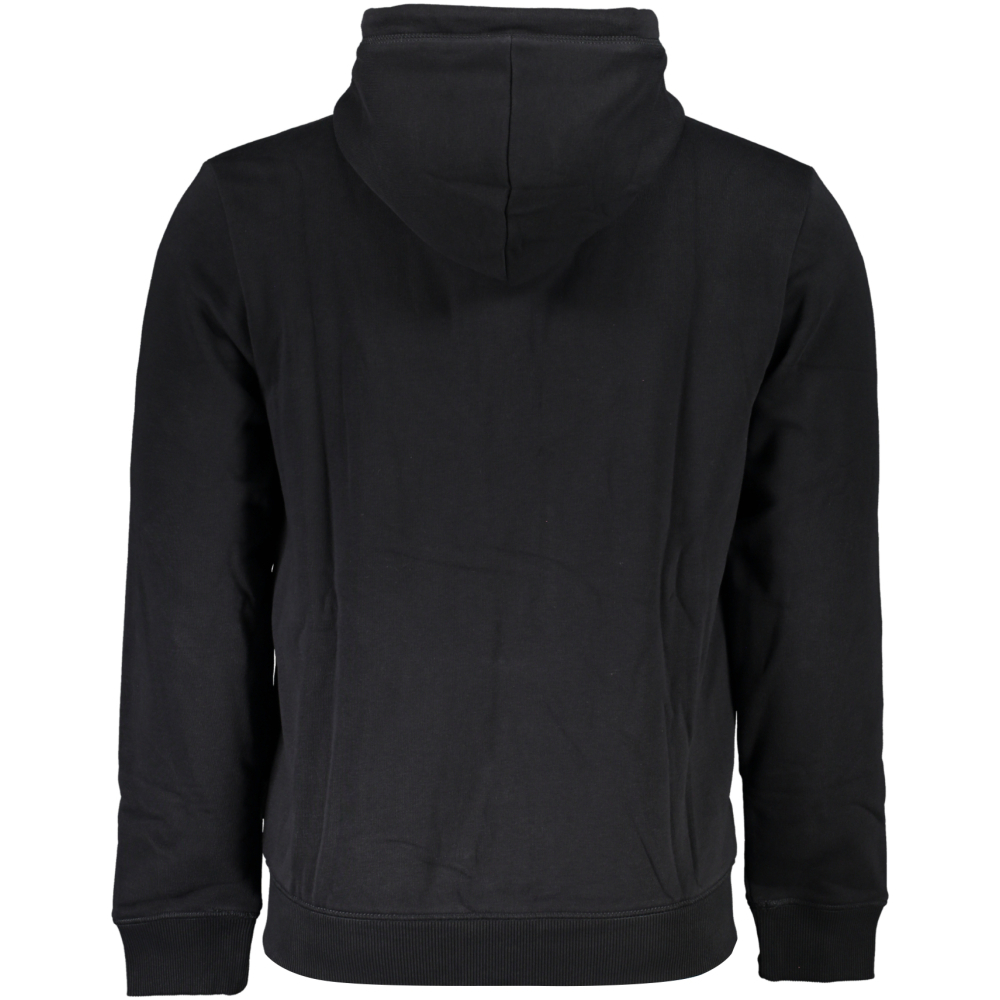 NAPAPIJRI MEN'S BLACK ZIPPED SWEATSHIRT
