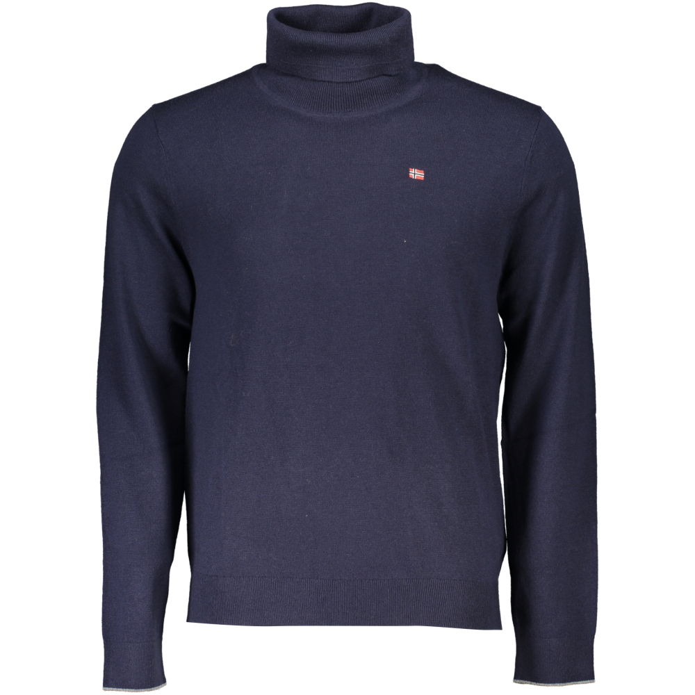 NAPAPIJRI MEN'S NAVY BLUE SWEATER