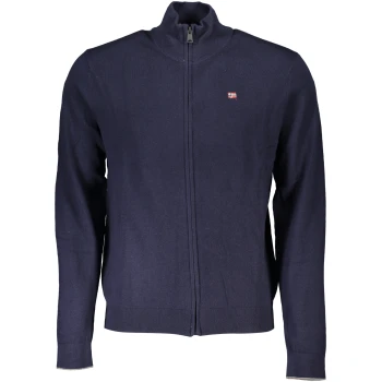 NAPAPIJRI MEN'S NAVY BLUE CARDIGAN