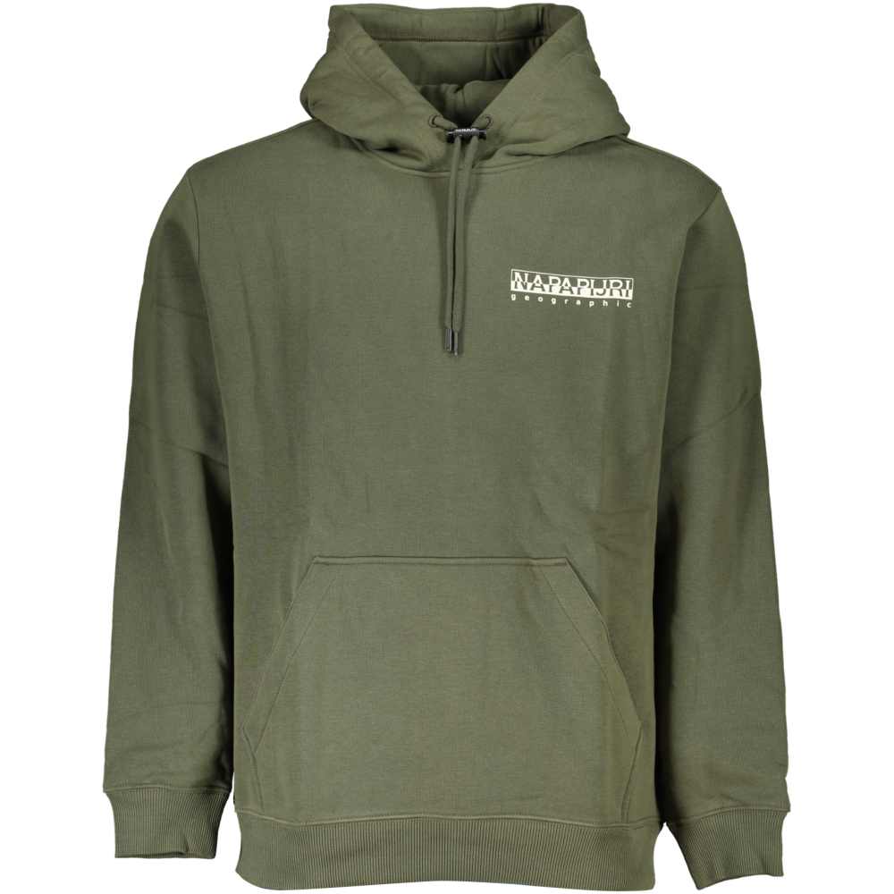 NAPAPIJRI MILITARY GREEN MEN'S HOODY