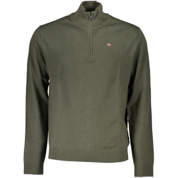 NAPAPIJRI MILITARY GREEN MEN'S SWEATER
