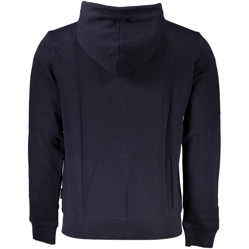 NAPAPIJRI MEN'S NAVY BLUE ZIPPED HOODY