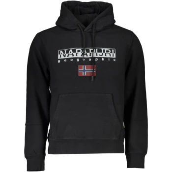NAPAPIJRI MEN'S BLACK HOODY NAPAPIJRI MEN'S BLACK HOODY