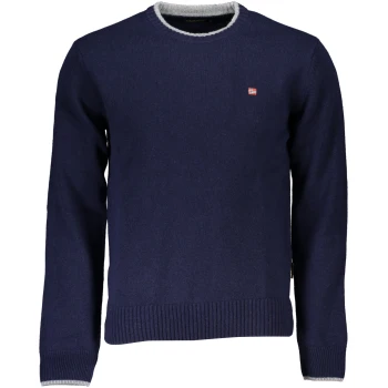 NAPAPIJRI MEN'S NAVY BLUE SWEATER