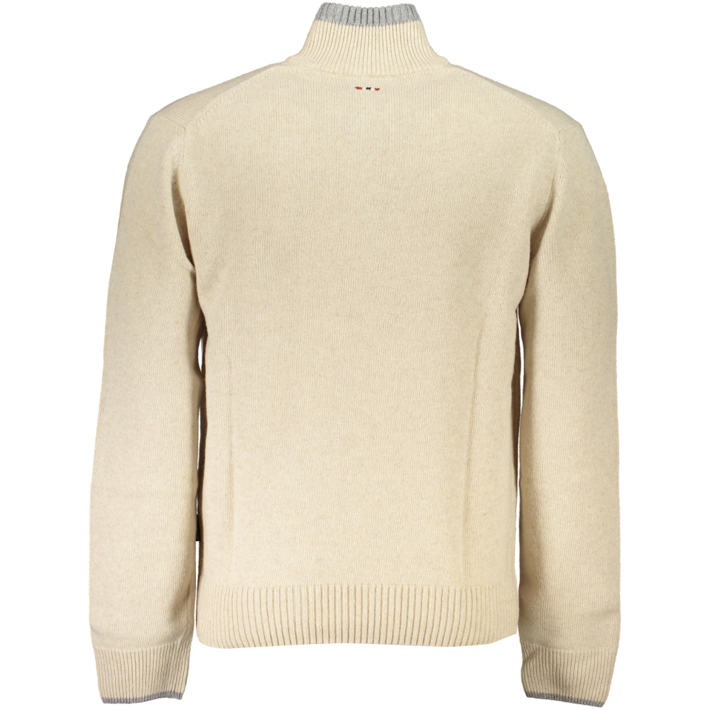 NAPAPIJRI MEN'S BEIGE SWEATER