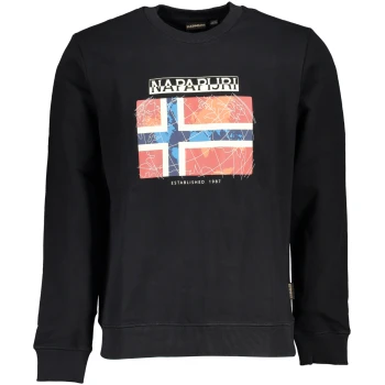 NAPAPIJRI MEN'S BLACK SWEATSHIRT NAPAPIJRI MEN'S BLACK SWEATSHIRT