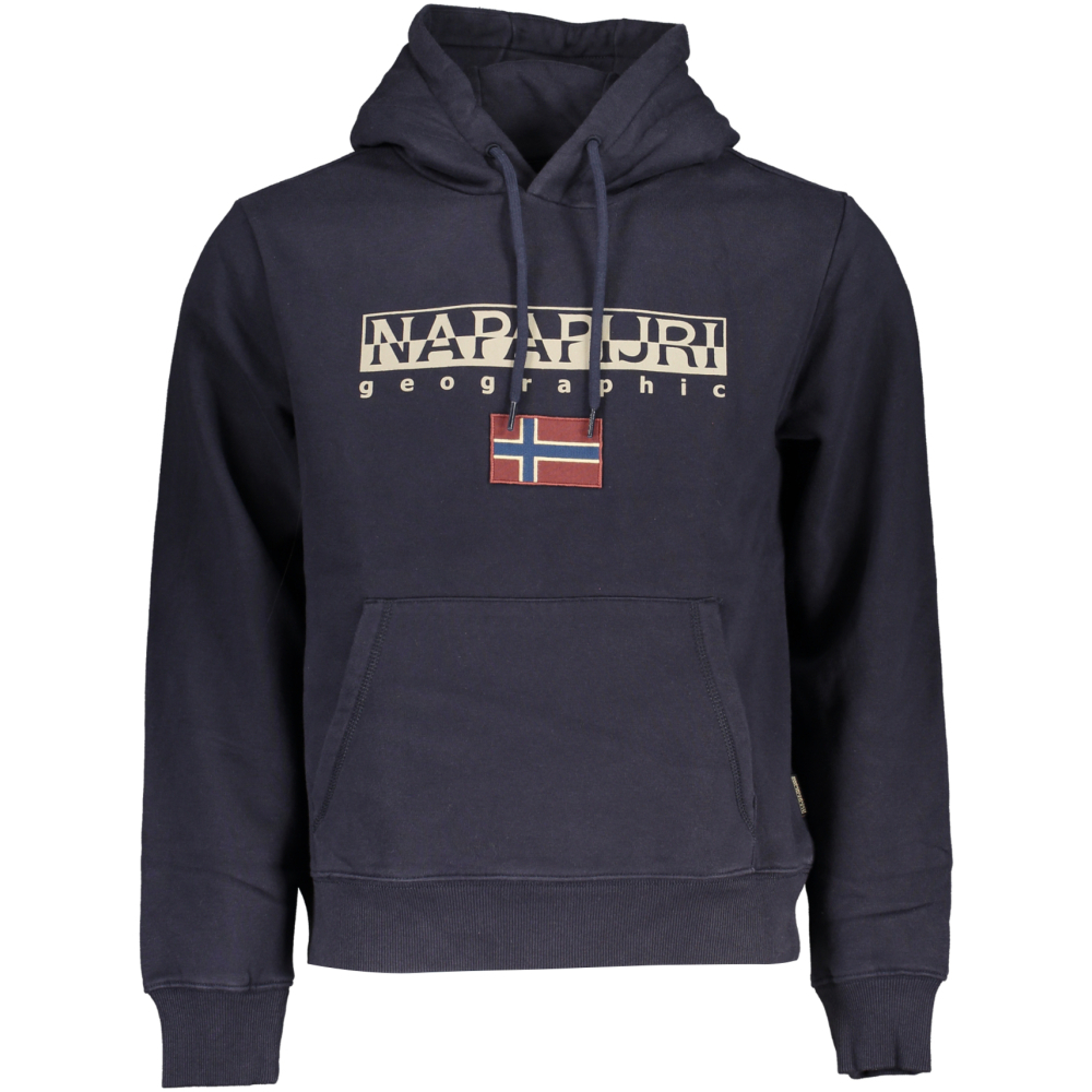 NAPAPIJRI MEN'S NAVY BLUE HOODY