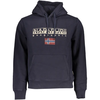 NAPAPIJRI MEN'S NAVY BLUE HOODY NAPAPIJRI MEN'S NAVY BLUE HOODY