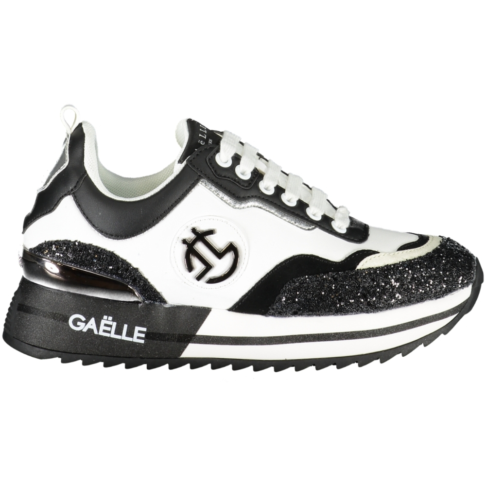 GAELLE PARIS BLACK AND WHITE WOMEN'S SNEAKERS