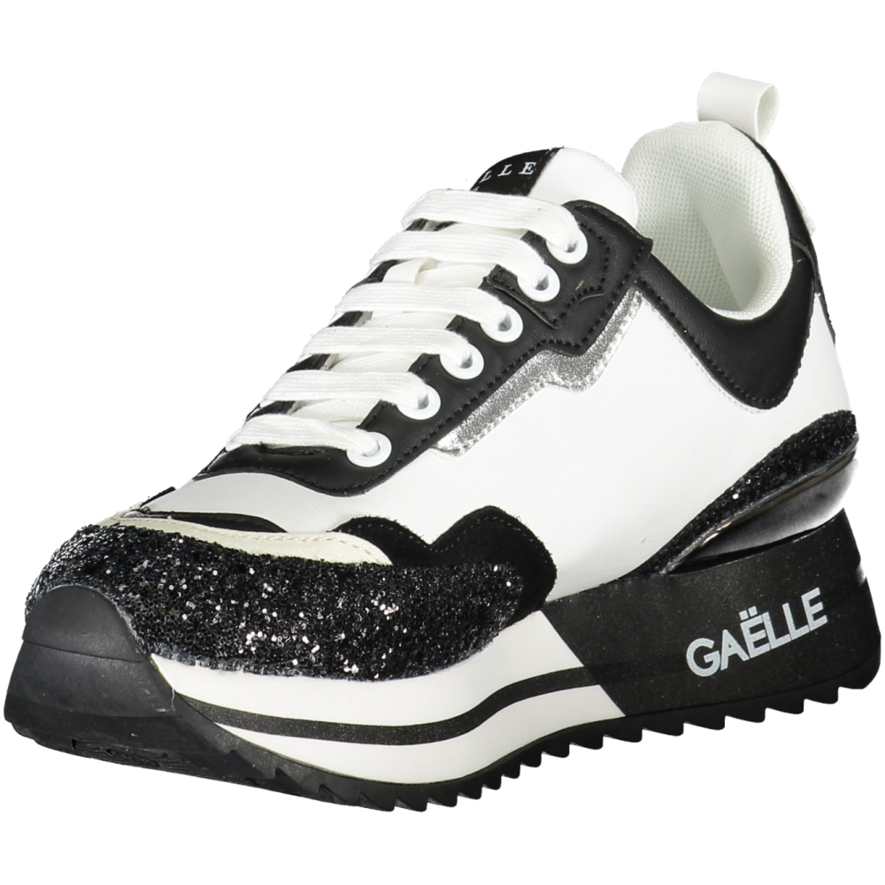 GAELLE PARIS BLACK AND WHITE WOMEN'S SNEAKERS