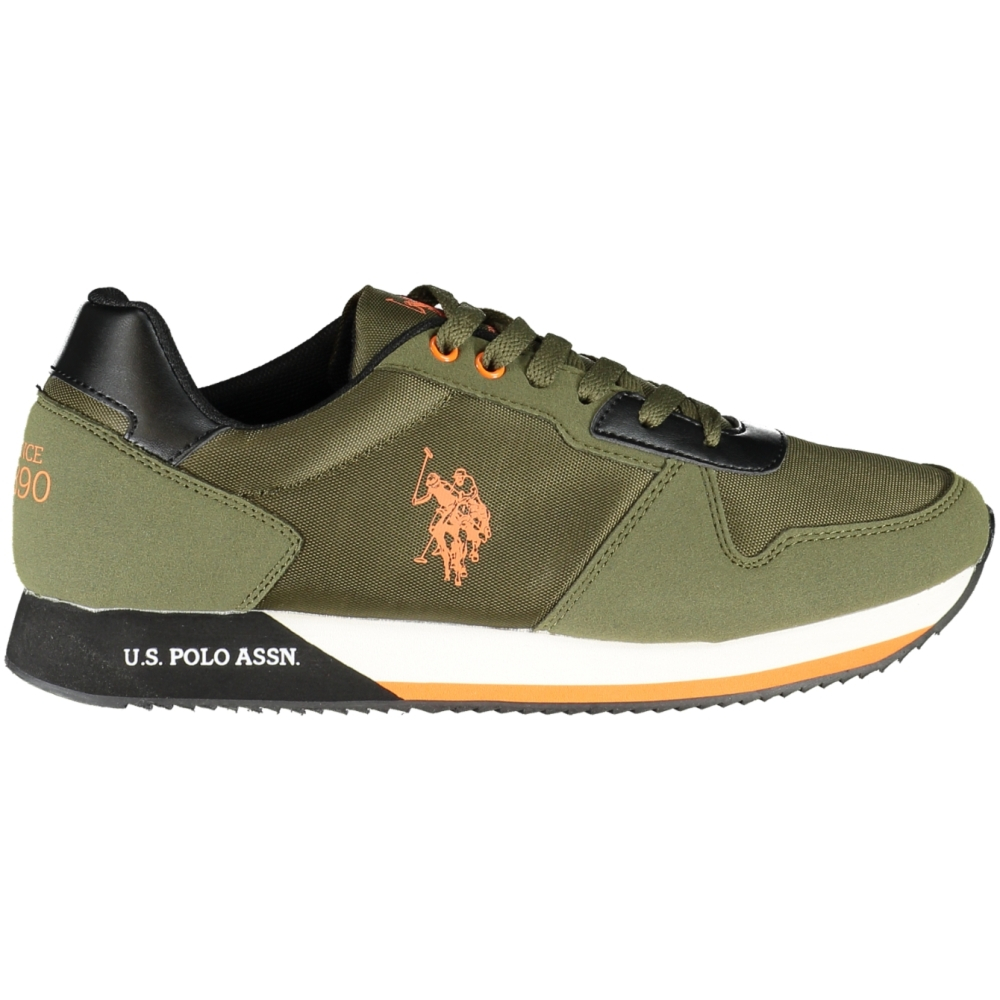 US POLO BEST PRICE MILITARY GREEN MEN'S SNEAKERS