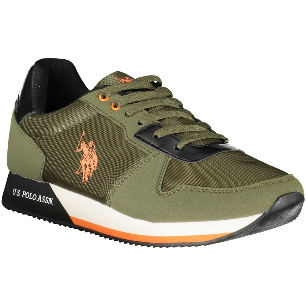 US POLO BEST PRICE MILITARY GREEN MEN'S SNEAKERS