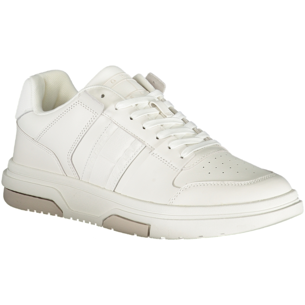 TOMMY HILFIGER MEN'S WHITE TRAINERS