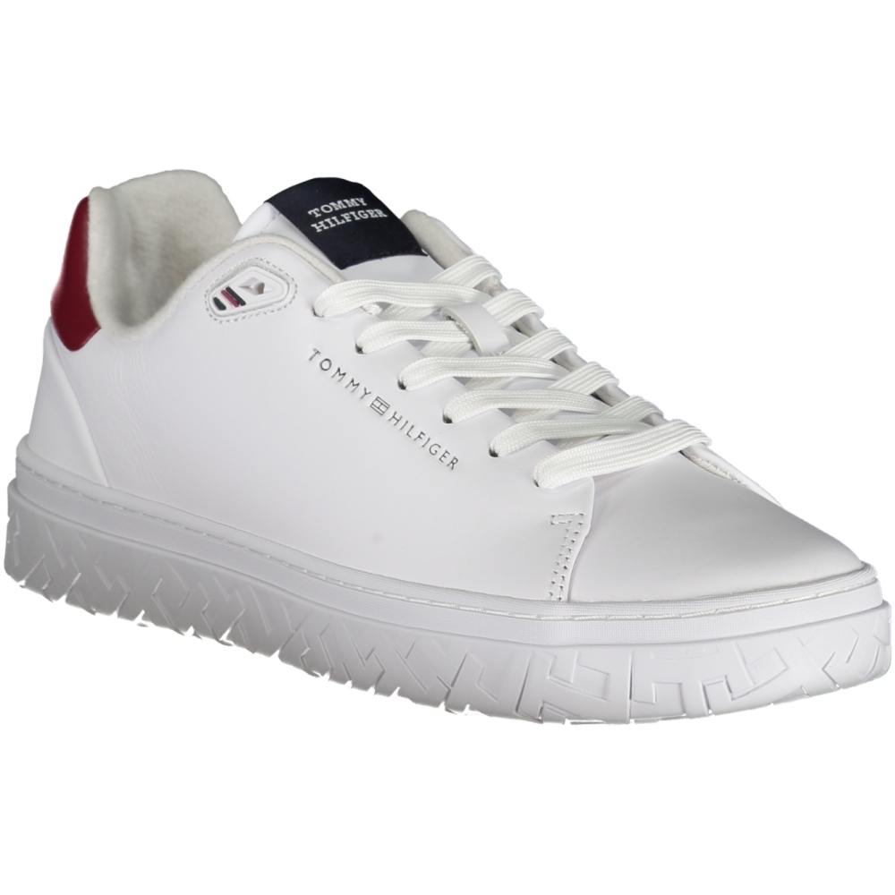 TOMMY HILFIGER MEN'S WHITE TRAINERS