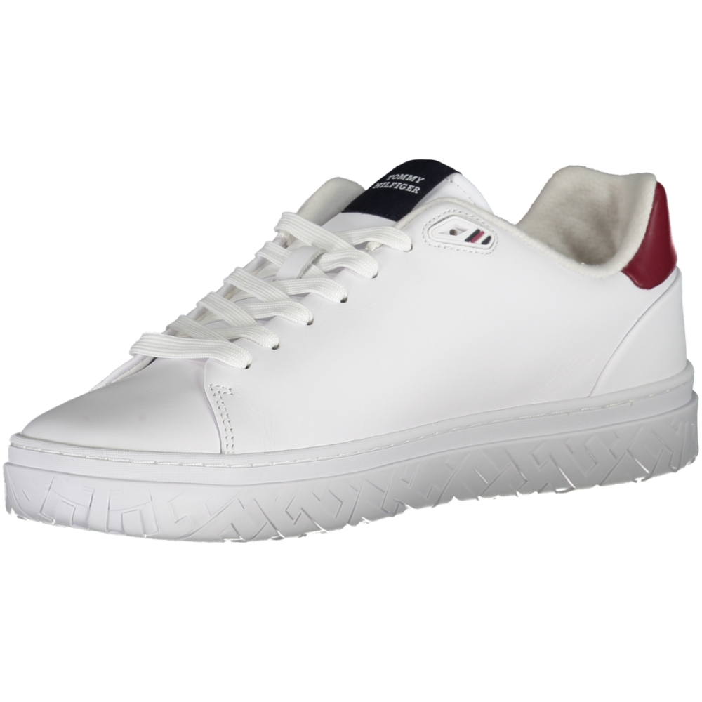 TOMMY HILFIGER MEN'S WHITE TRAINERS