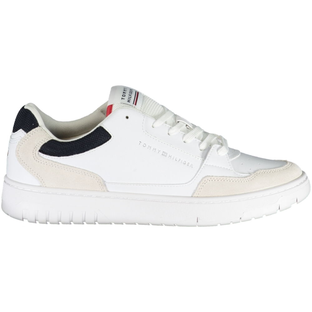 TOMMY HILFIGER MEN'S WHITE TRAINERS