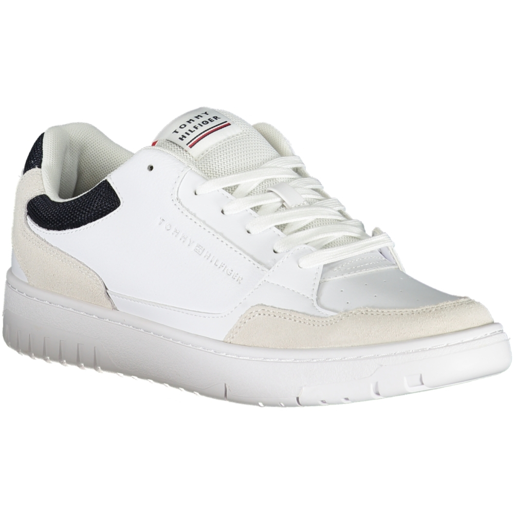 TOMMY HILFIGER MEN'S WHITE TRAINERS