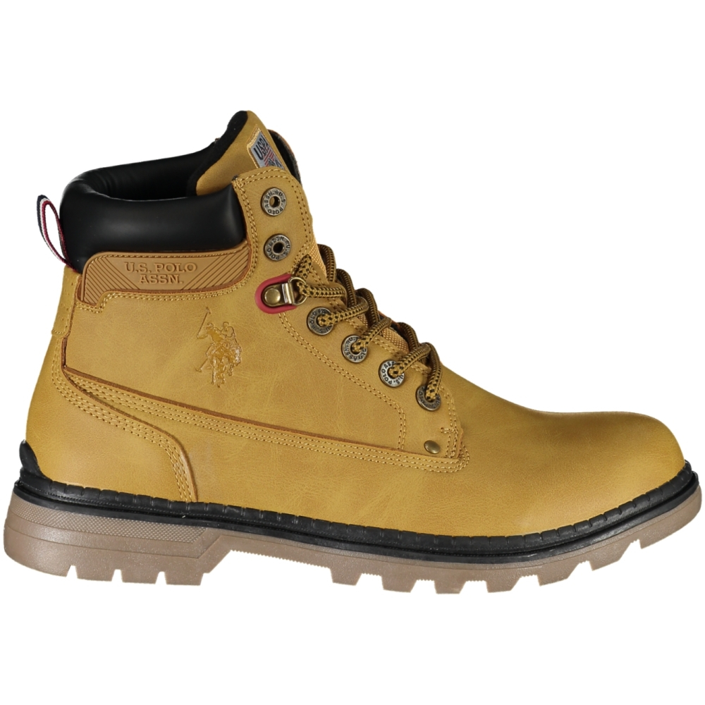 US POLO BEST PRICE MEN'S ANKLE BOOTS MUSTARD COLOR