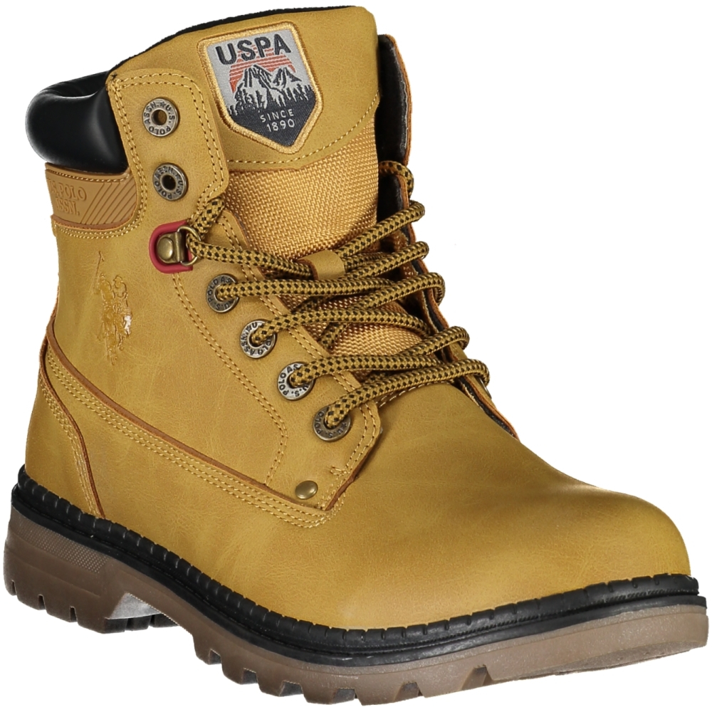 US POLO BEST PRICE MEN'S ANKLE BOOTS MUSTARD COLOR