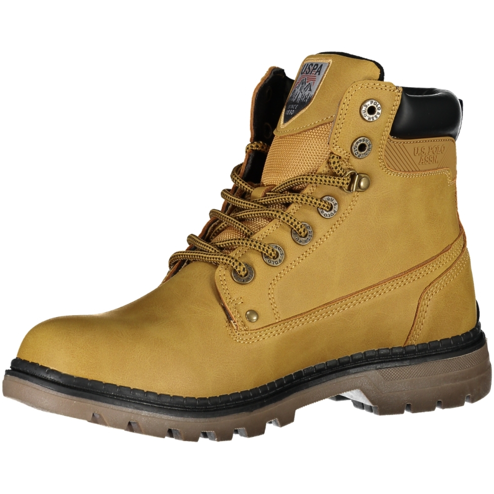 US POLO BEST PRICE MEN'S ANKLE BOOTS MUSTARD COLOR