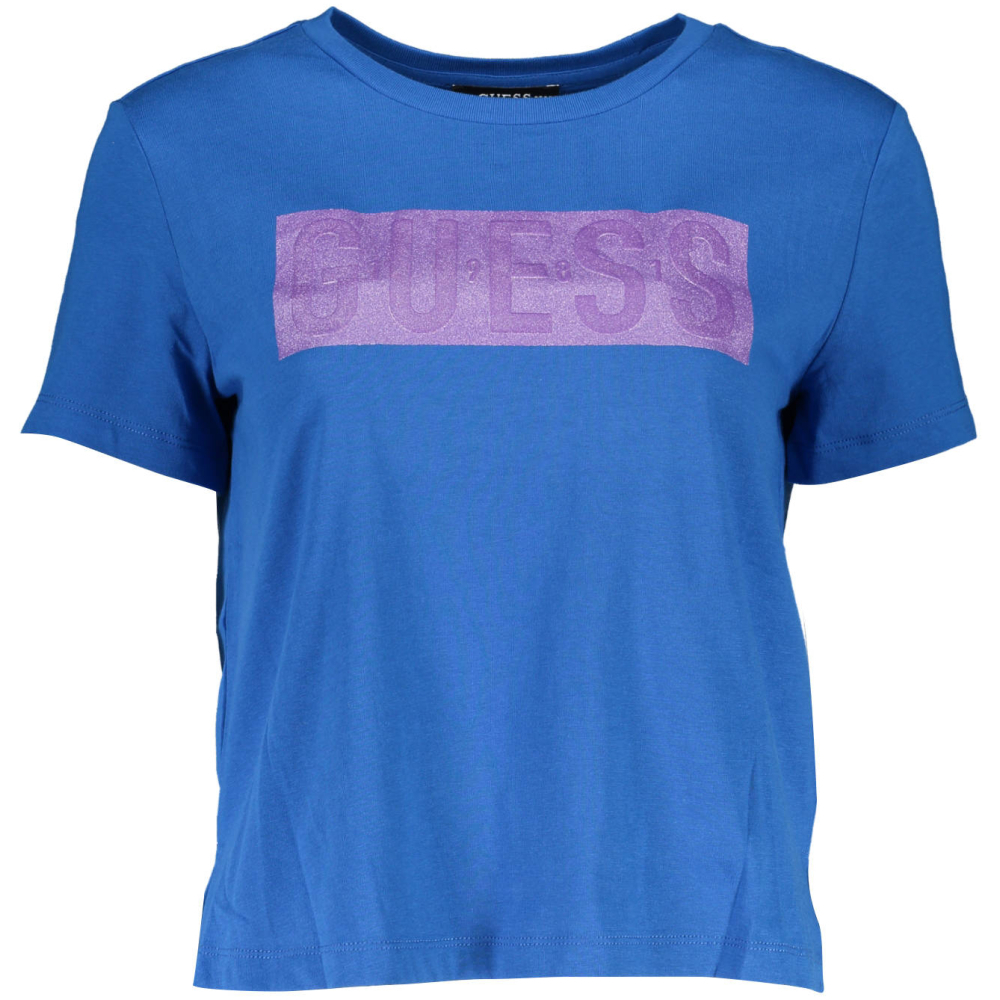 GUESS JEANS WOMEN'S BLUE T-SHIRT