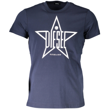 DIESEL MEN'S T-SHIRT NAVY BLUE