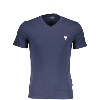 GUESS JEANS MEN'S BLUE SLIM FIT T-SHIRT