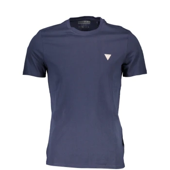 GUESS JEANS MEN'S NAVY BLUE SLIM FIT T-SHIRT GUESS JEANS MEN'S NAVY BLUE SLIM FIT T-SHIRT