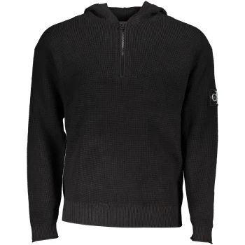 CALVIN KLEIN MEN'S BLACK SWEATER WITH HOOD