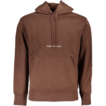 CALVIN KLEIN MEN'S BROWN HOODY CALVIN KLEIN MEN'S BROWN HOODY