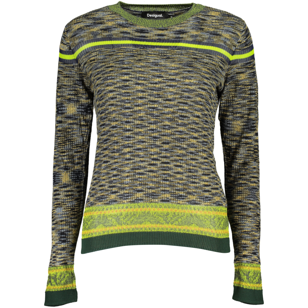 DESIGUAL MILITARY GREEN WOMEN'S SWEATER