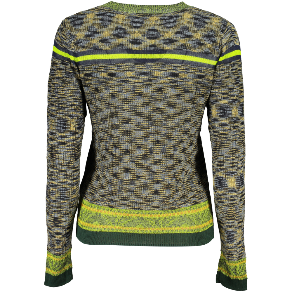 DESIGUAL MILITARY GREEN WOMEN'S SWEATER