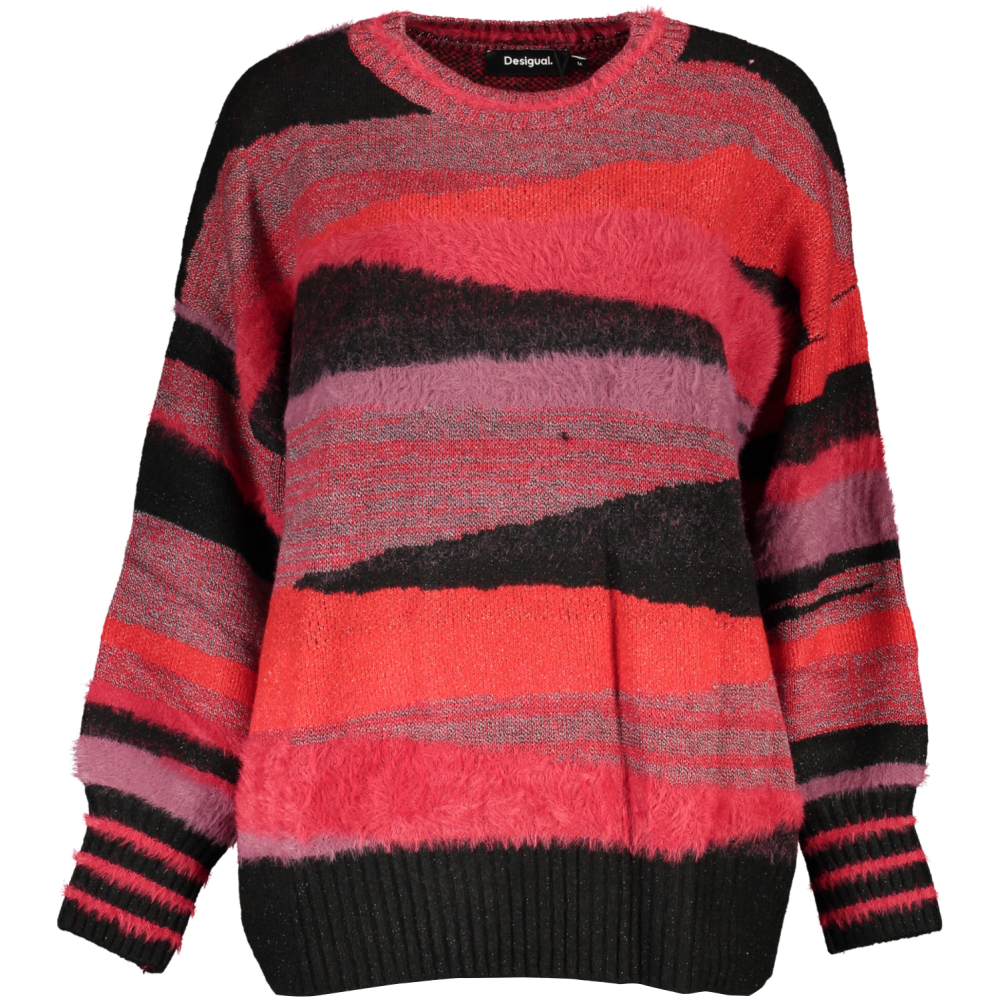 DESIGUAL RED WOMEN'S SWEATER