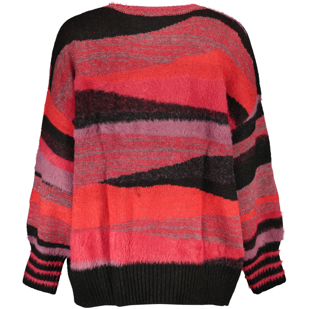 DESIGUAL RED WOMEN'S SWEATER